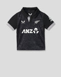 Infant 26/27 Black Caps ODI Short Sleeve Shirt - Black