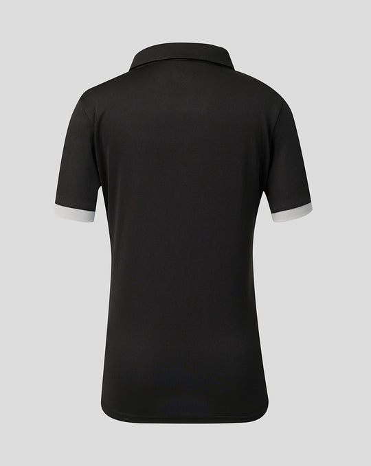Junior 26/27 Black Caps ODI Short Sleeve Shirt - Black