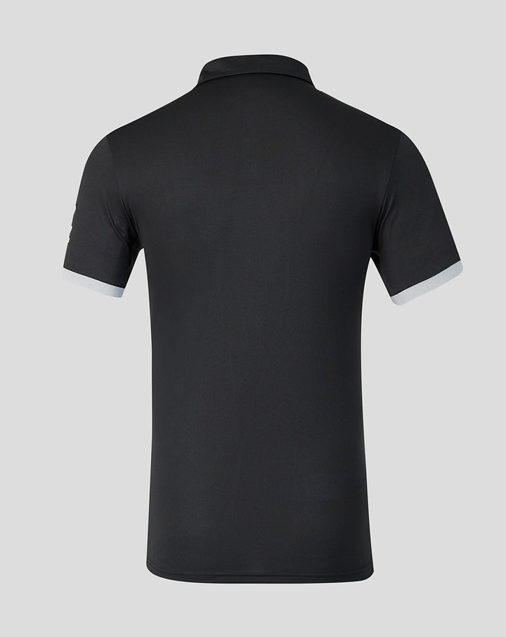 Mens 26/27 Black Caps ODI Short Sleeve Shirt - Black