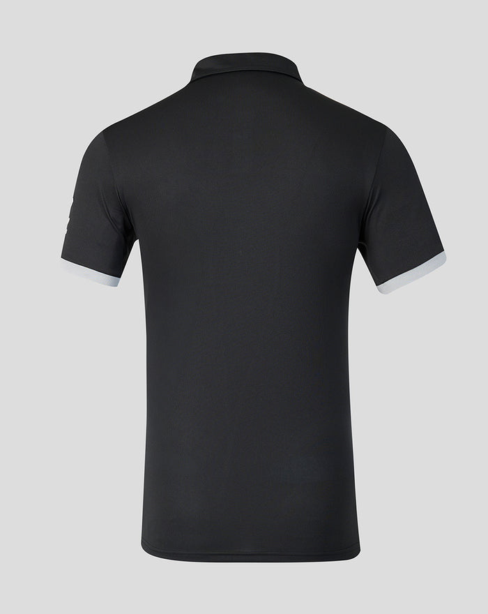Mens 26/27 Black Caps ODI Short Sleeve Shirt - Black