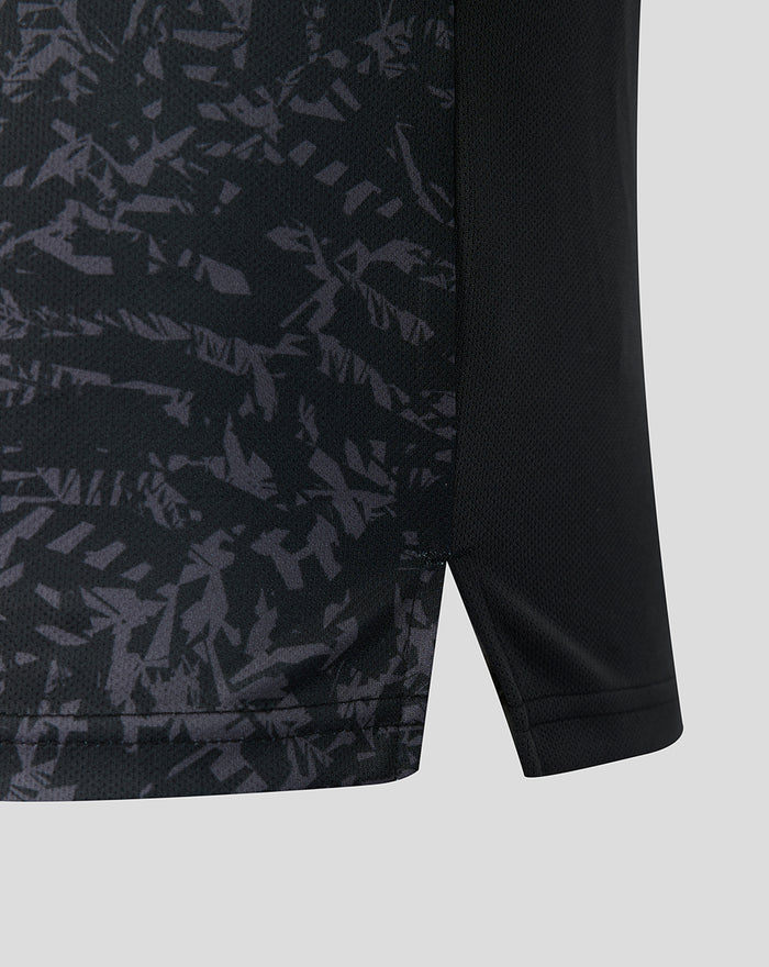 Mens 26/27 Black Caps ODI Short Sleeve Shirt - Black