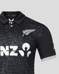 Mens 26/27 Black Caps ODI Short Sleeve Shirt - Black