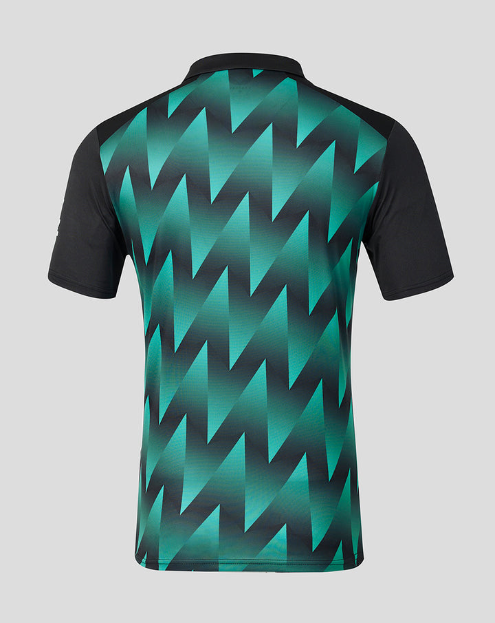 Mens 26/27 Black Caps T20 Short Sleeve Shirt - Black