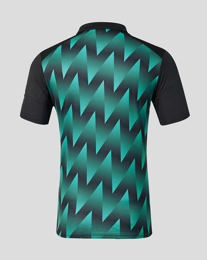 Mens 26/27 Black Caps T20 Short Sleeve Shirt - Black