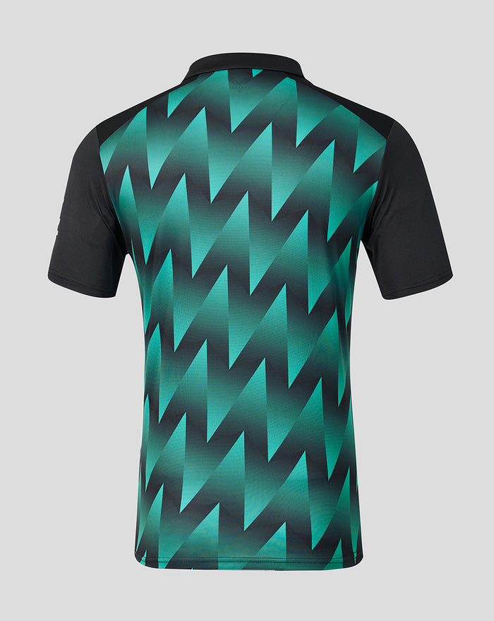 Mens 26/27 Black Caps T20 Short Sleeve Shirt - Black