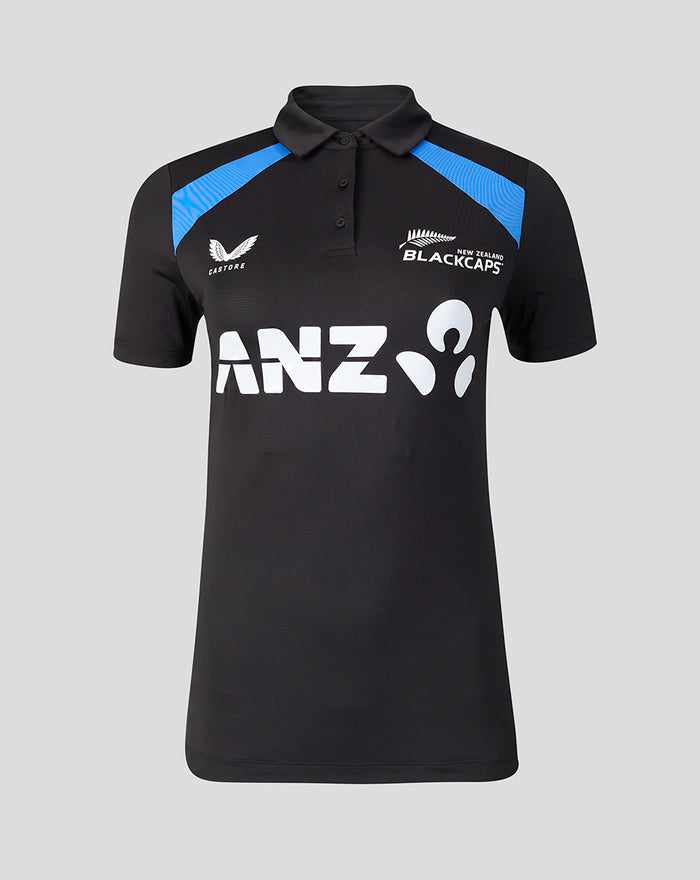 Womens 26/27 Training Poly Polo - Black