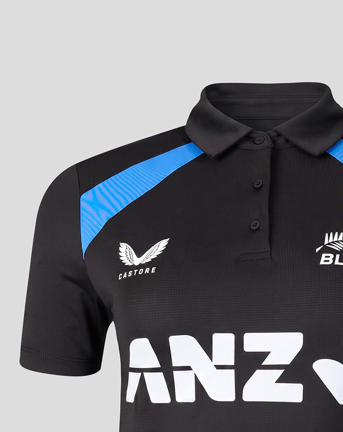 Womens 26/27 Training Poly Polo - Black