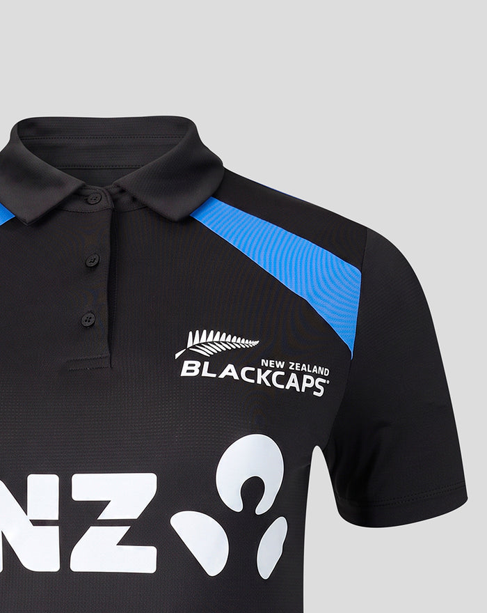Womens 26/27 Training Poly Polo - Black