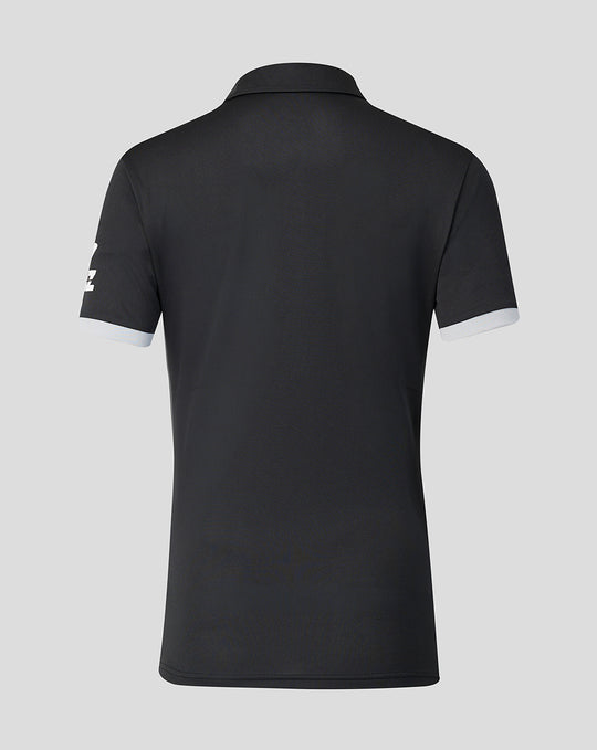 Womens 26/27 White Ferns ODI Short Sleeve Shirt - Black