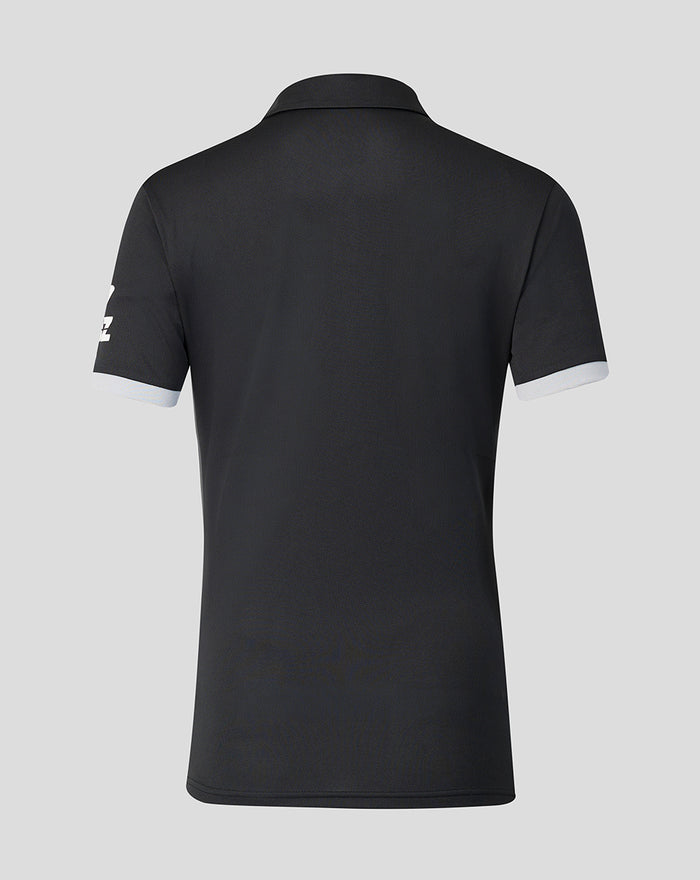 Womens 26/27 White Ferns ODI Short Sleeve Shirt - Black