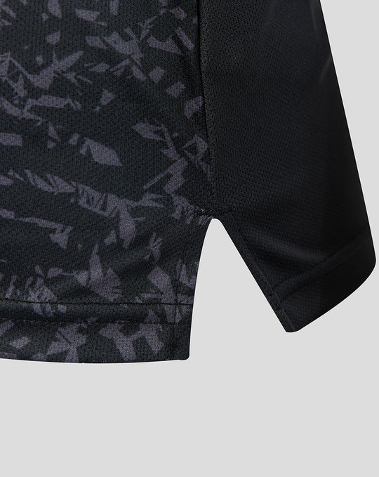 Womens 26/27 White Ferns ODI Short Sleeve Shirt - Black