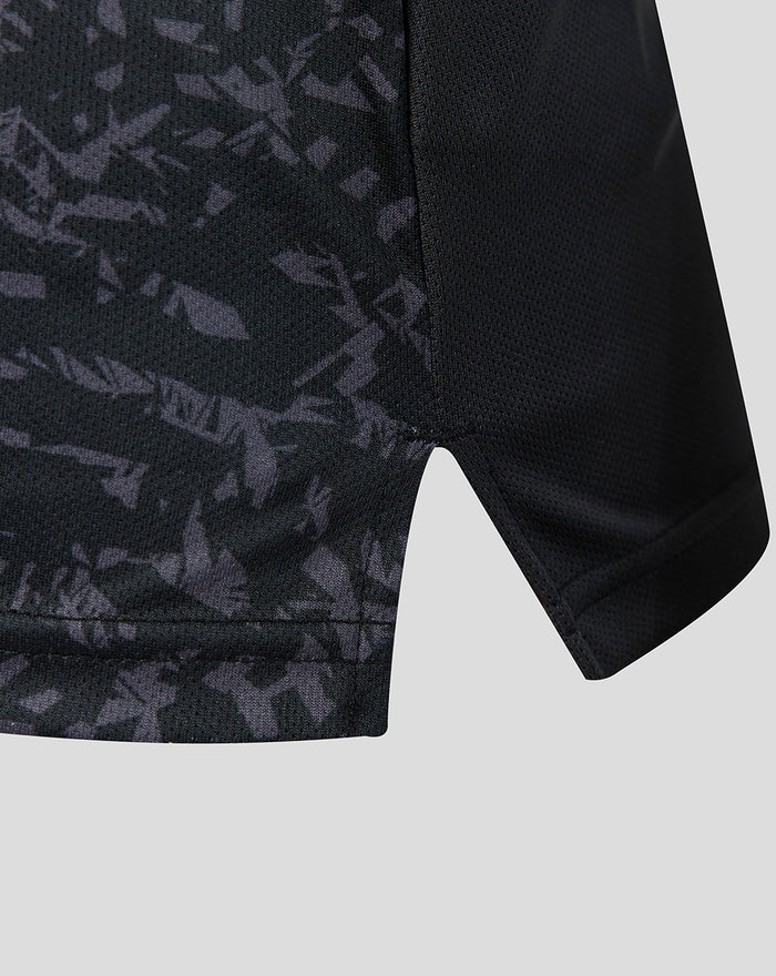 Womens 26/27 White Ferns ODI Short Sleeve Shirt - Black