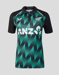 Womens 26/27 White Ferns T20 Short Sleeve Shirt - Black