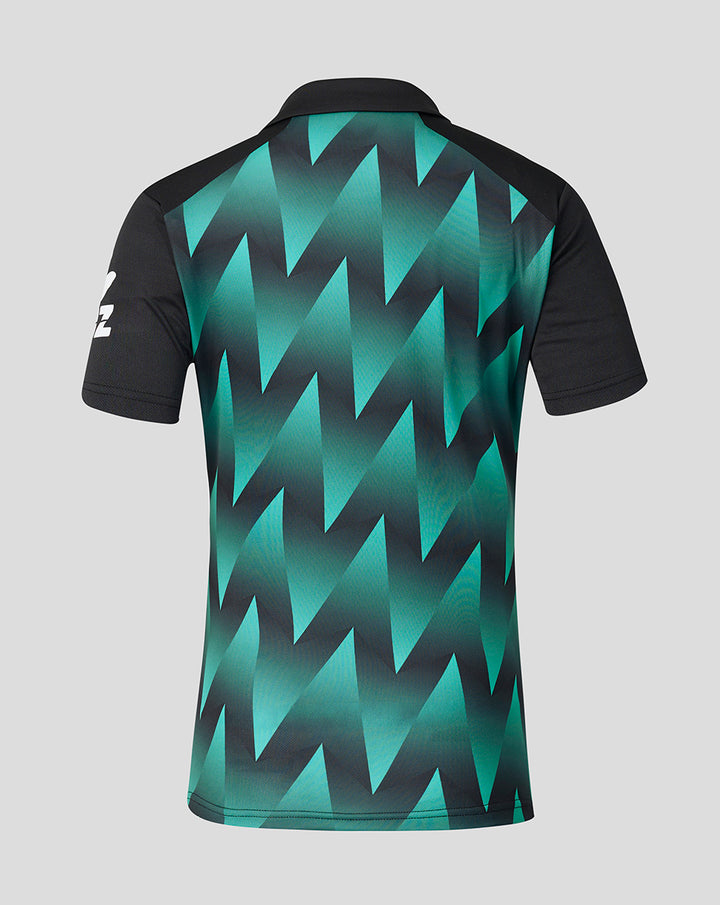 Womens 26/27 White Ferns T20 Short Sleeve Shirt - Black