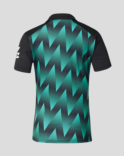 Womens 26/27 White Ferns T20 Short Sleeve Shirt - Black