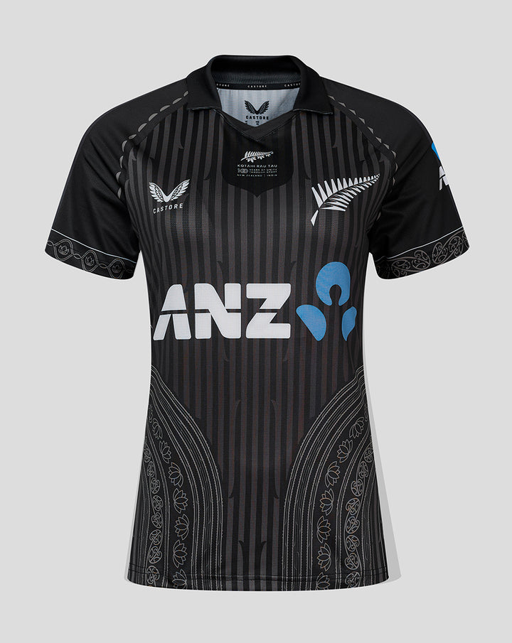 Womens NZC Black Caps ODI India Short Sleeve Shirt