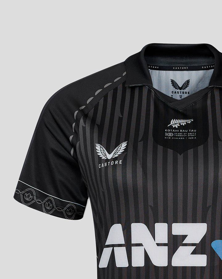 Womens NZC Black Caps ODI India Short Sleeve Shirt