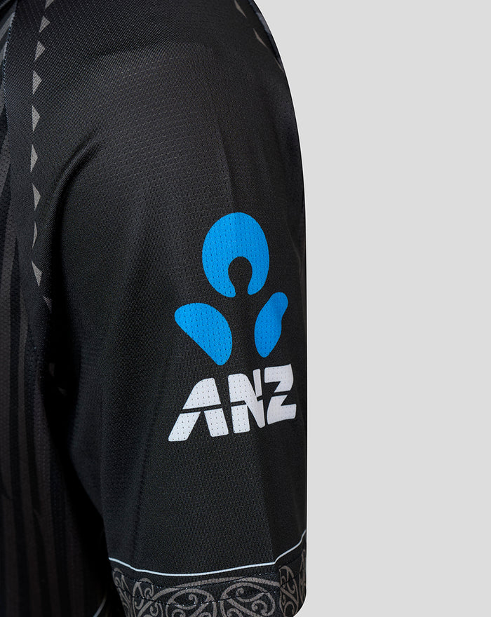 Junior NZC Black Caps ODI India Short Sleeve Shirt