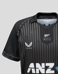 Junior NZC Black Caps ODI India Short Sleeve Shirt