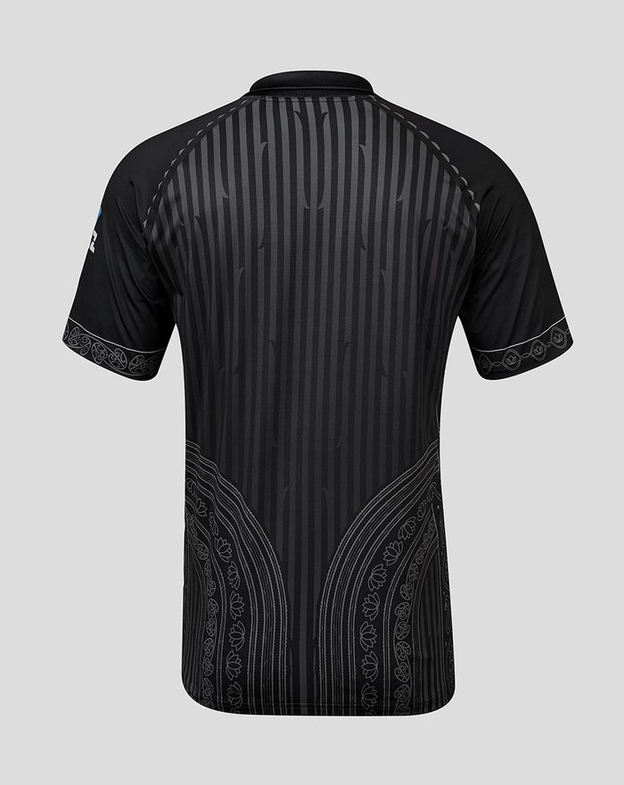 Mens NZC Black Caps ODI India Short Sleeve Shirt