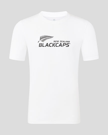 Adult Core Black Caps Tee - White